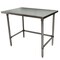 Bk Resources Stainless Steel Work Table Flat Top With Open Base 48"Wx30"D VTTOB-4830 - alternate 3